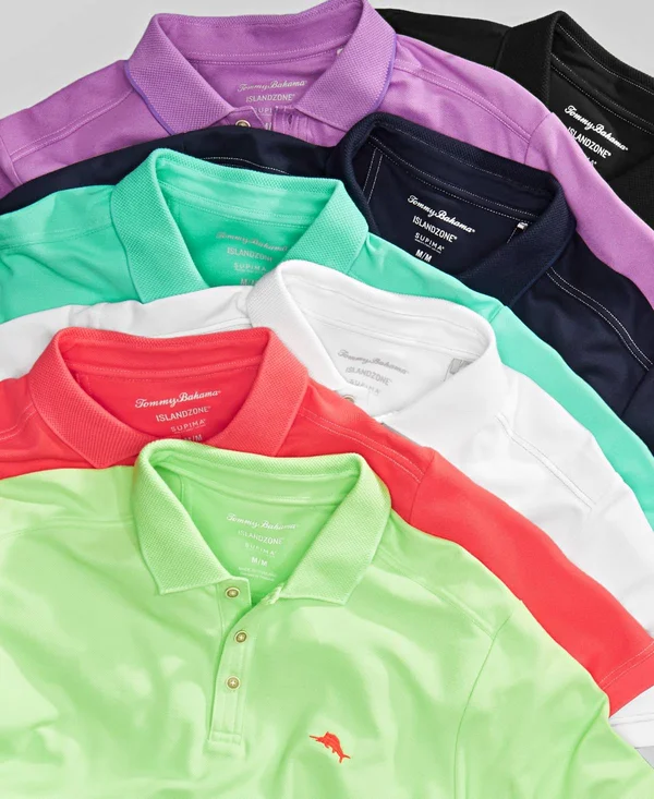 Tommy Bahama Men's Emfielder 2.0 Polo - Seaway - Size M