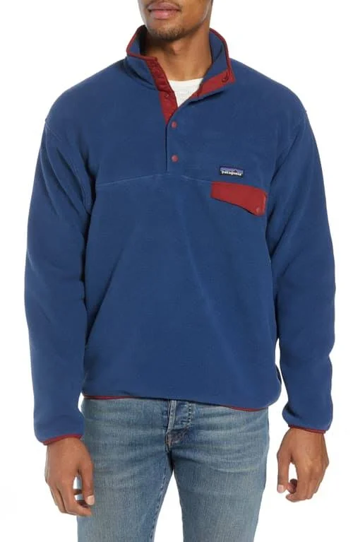 Patagonia Lightweight Synchilla Snap-T Pullover Men's- Stone Blue