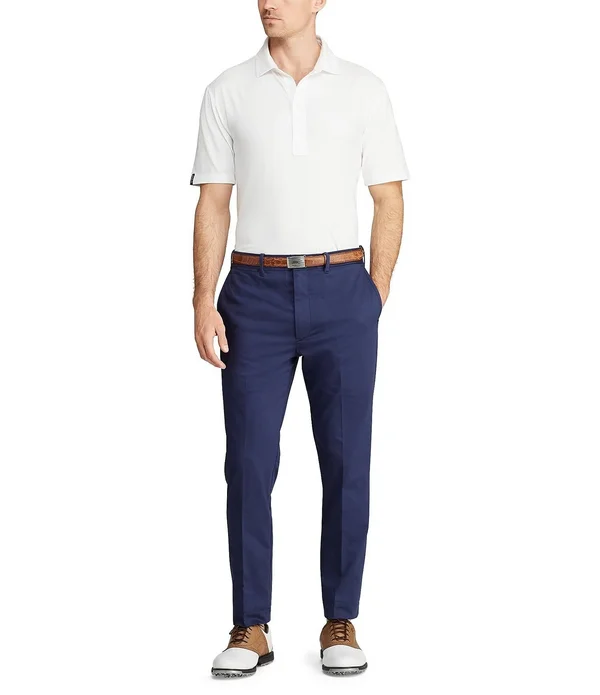 Polo Ralph Lauren Golf Tailored-Fit Flat-Front Stretch Chino Pants, Mens, 34 32, Basic Sand