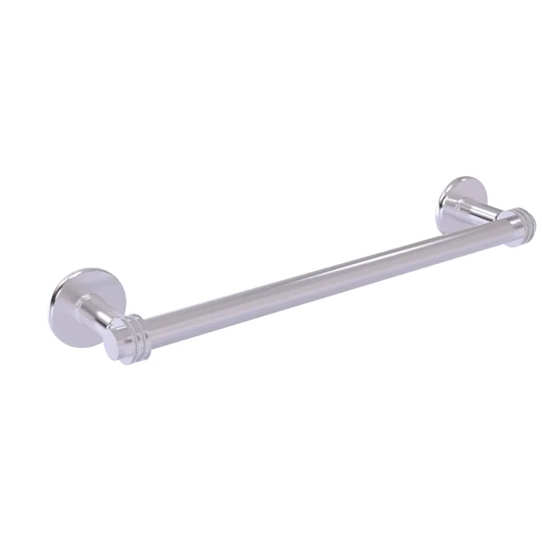 Allied Brass Continental Collection Towel Bar with Dotted Detail - Matte Gray - 24 inch