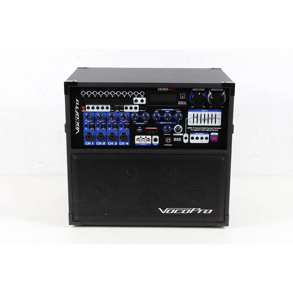 Vocopro HERO-REC Multi-Format Portable P.A. Karaoke System w/ Digital Recorder 194744141904
