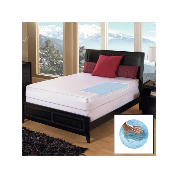 Kohl&s Gel Memory Foam Select 3-Inch Mattress Topper - Blue, Full