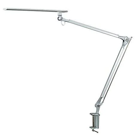 Phive CL-1 LED Architect Desk Lamp - Clamp Lamp, Metal Swing Arm Dimmable Task Lamp (Touch Control, Eye-Care Technology, Memory
