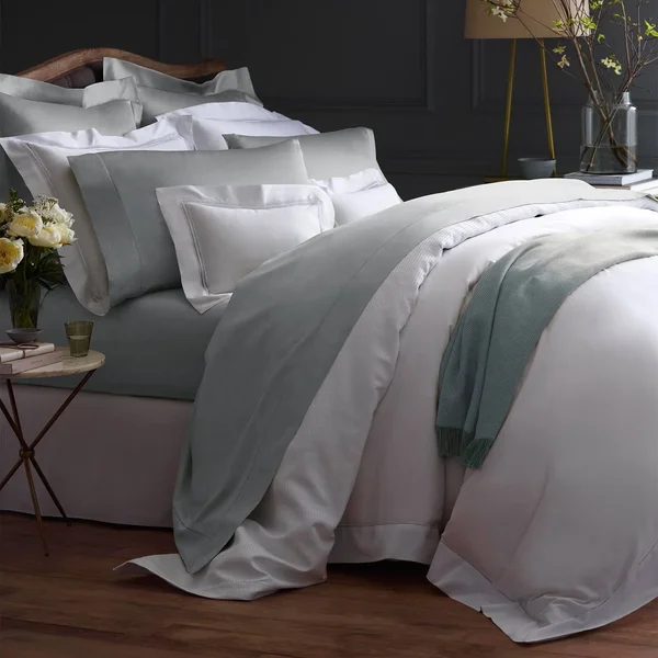 Giotto Grey - Standard Pillow Case Pair by Sferra