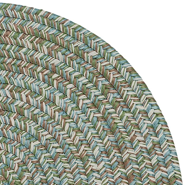 Colonial Mills Carrington Tweed Deep Blue Rug - 4 ft x 7 ft Oval
