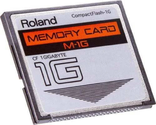 1GB Roland M-1G CompactFlash CF Memory Card for MC-808 - SP-404, Sp-555, V-Synth, Fantom and More