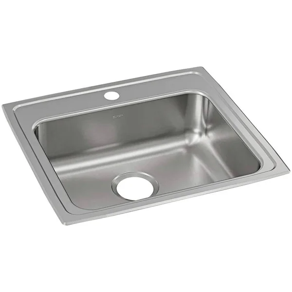 Elkay LRAD2219651 Lustertone Single Bowl Kitchen Sink