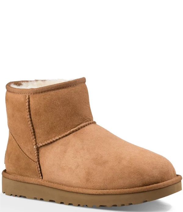 Ugg Classic Mini II Stitch Detail Water-Repellent Ankle Booties - 10M
