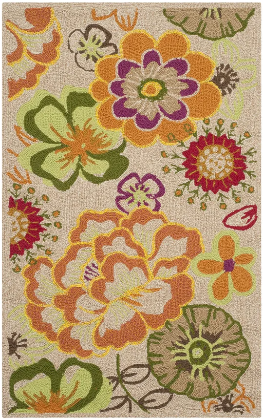 Safavieh Four Seasons FRS467C 2&4x22 x 4&0x22 Ivory - Green Area Rug
