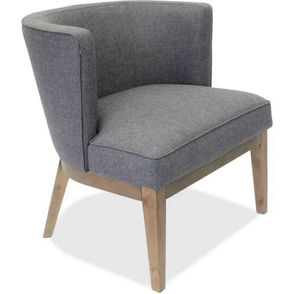 Lorell Linen Fabric Accent Chair (Gray)