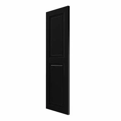 Ekena Millwork CWR15X029BLC 15x22W x 29x22H Exterior Composite Raised Panel Shutters (Per Pair) - Black