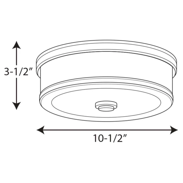 Progress Lighting P350085-015-30 Bezel LED Flush Mount Polished Chrome