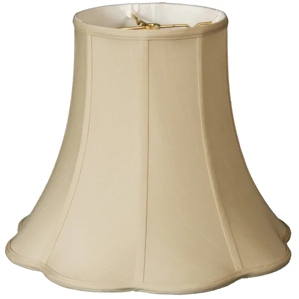 Royal Designs Bottom Outside Scallop Bell Beige Lamp Shade, 8 x 16 x 14 - Color
