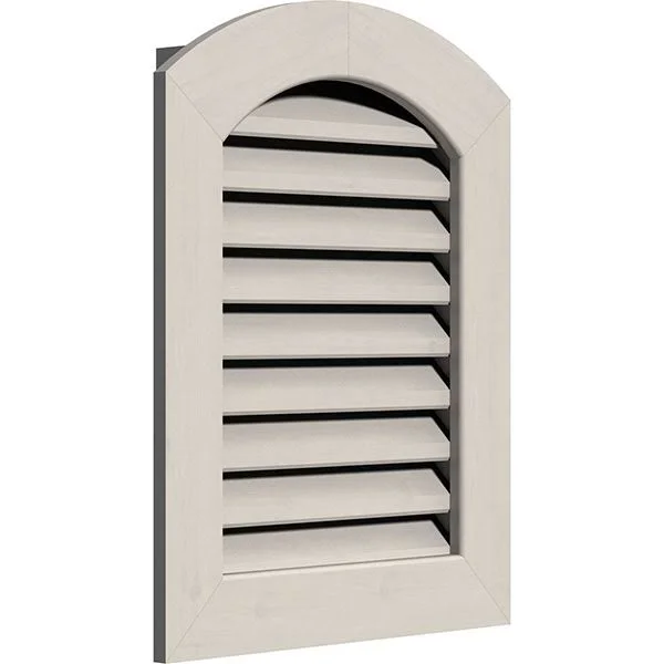 Ekena Millwork GVWAR20X3601SFPWR 20x22W x 36x22H Arch Top Gable Vent (25x22W x 41x22H Frame Size): Primed, Functional, Smooth We