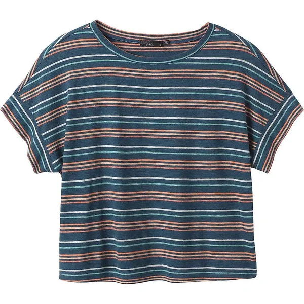 Prana - Women's Vosky Top, Butterscotch Stripe, Small