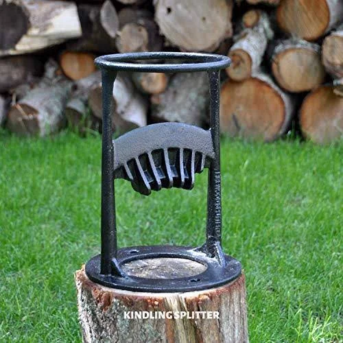 Kindling Splitter - Firewood Log Splitter, Manual Made of Cast Iron