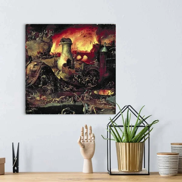 Hell, Canvas Wall Art, 16x16, Great Big Canvas