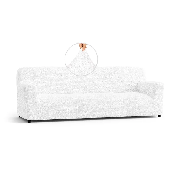 Sofa 4 Seater Slipcover, Microfibra Collection White