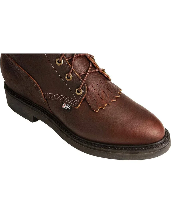 Justin Men's Conductor Briar Lace-Up Work Boots - 761 - Size 6.5