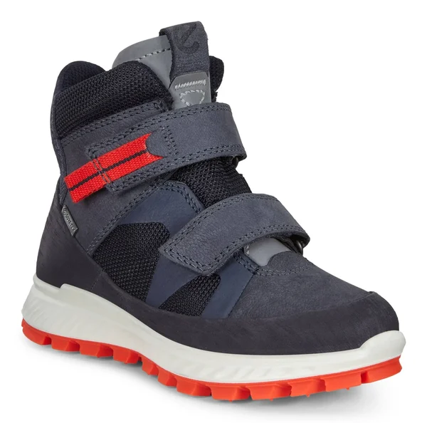 Ecco Kids Exostrike Red-black - Kids Gore-Tex Sneakers, Size US 5-5.5 - Color Night Sky - Ombre