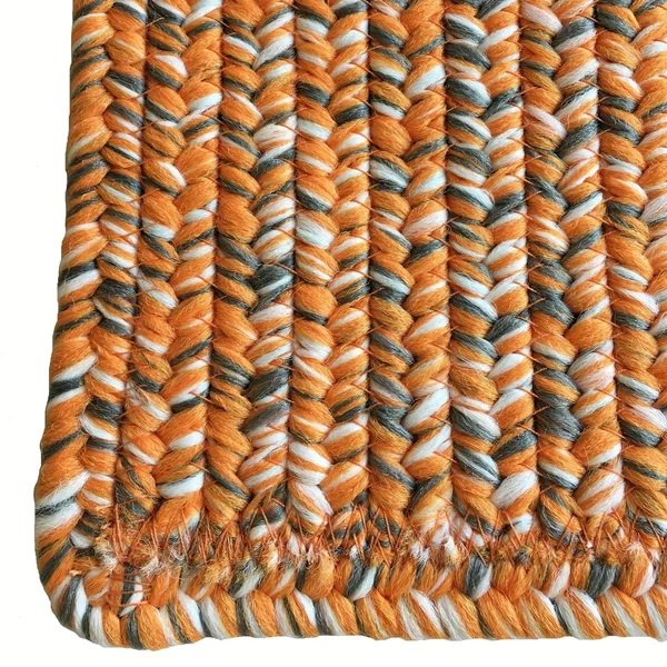 Capel Rugs Team Spirit 0301 Vertical Stripe Rectangle Braided Rug - Burgundy Black - 1& 8 inch x 2& 6 inch