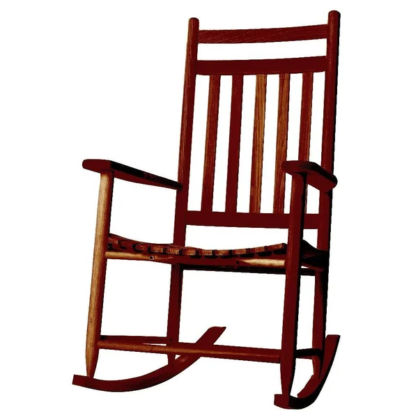 Dixie Seating Penrose Wood Rocking Chair NO. 67S Medium Oak, Brown
