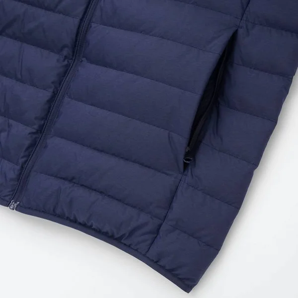 Uniqlo Men's Ultra Light Down Puffer Jacket, Orange, S
