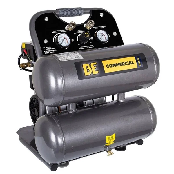 Be AC104 2.8 CFM @ 90 PSI - 4 Gallon Ultra Quiet Portable Electric Air Compressor