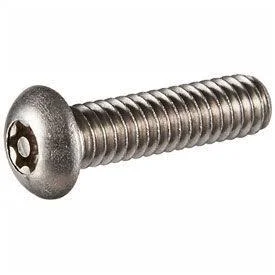 Tamper-pruf Screw - 230510 - M6 x 1.0 x 60mm Security Machine Screw - Button Torx Head - 18-8 Stainless Steel - ft - UNC - 100 P