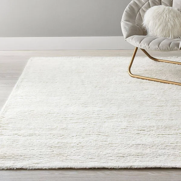 Ribbed Shag Rug - 3&x5&, Ivory - 3x5 - Rugs & Windows - Pottery Barn Teen