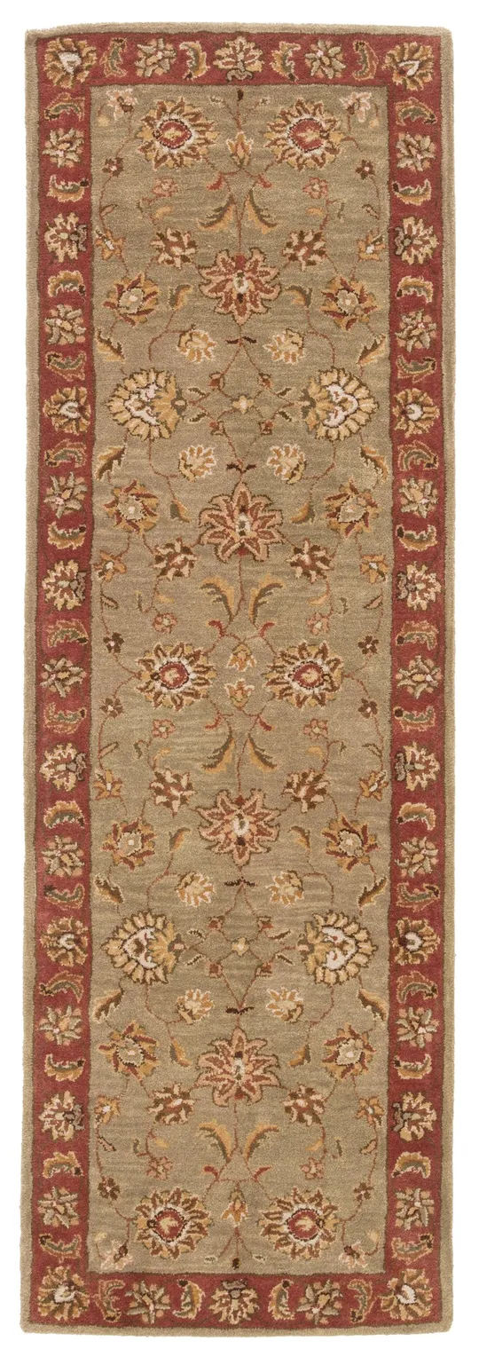 Jaipur Mythos Anthea Area Rug - Green, 3&x12& Runner