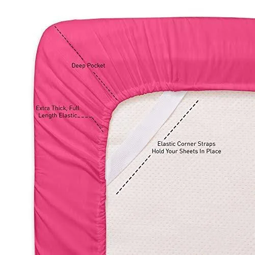1500 Supreme Collection Extra Soft King Sheet Set - Fuscia- Luxury Bed Sheet Set with Deep Pocket Wrinkle Free Bed Sheets, King s
