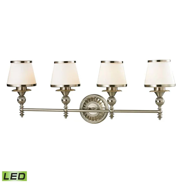 Elk Lighting 11630/1 Chiseled Glass 1 Light Vanity in Brushed Nickel