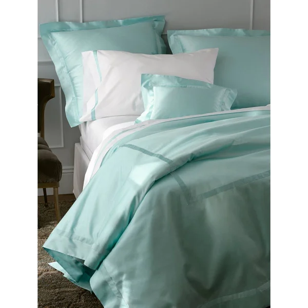 Matouk Nocturne - King Duvet Cover, Silver