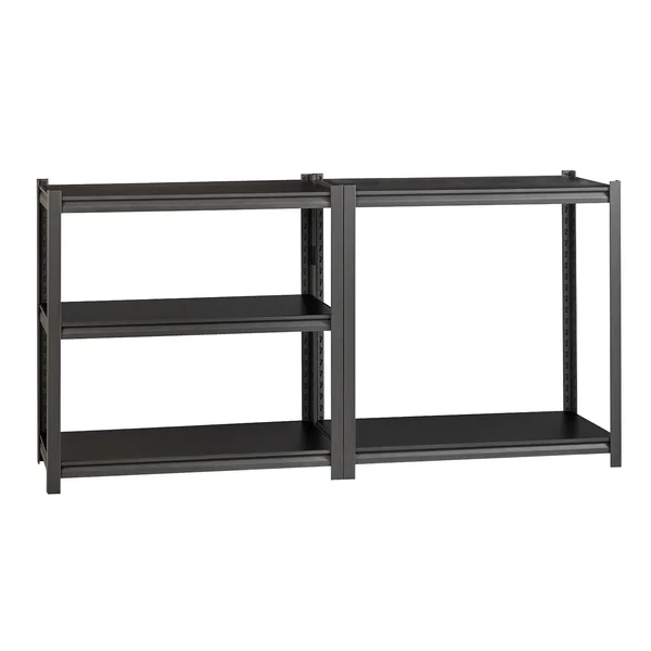 Iron Horse Riveted Shelving 5 Shelf 3200 lb 72H x 48x22W x 24x22D Gray