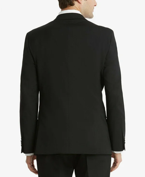 Tommy Hilfiger Men's Modern-Fit Th Flex Stretch Suit Jacket 38S Black