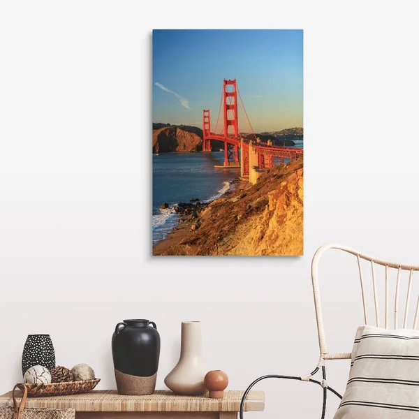 View of Golden Gate Bridge - San Francisco, California, USA, Canvas Wall Art, 24x36, Great Big Canvas