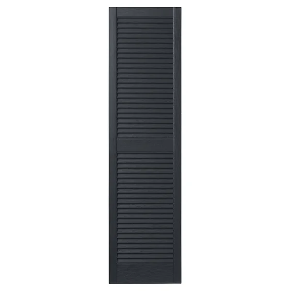Louvered Shutters Ply Gem Size: 59x22 H x 12x22 W, Color: Blackwatch Green