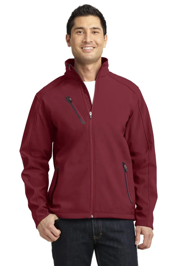 Port Authority J324 Welded Soft Shell Jacket - Garnet - L
