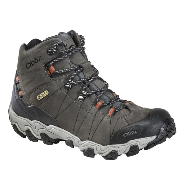 Oboz Men's Bridger Mid B-DRY, Raven, 12