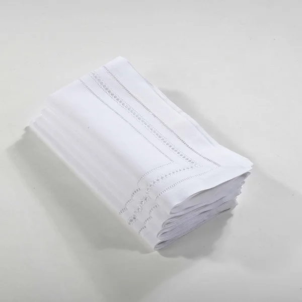 Saro Linen Hemstitch Napkin - Set of 4, 20x22 x 20x22