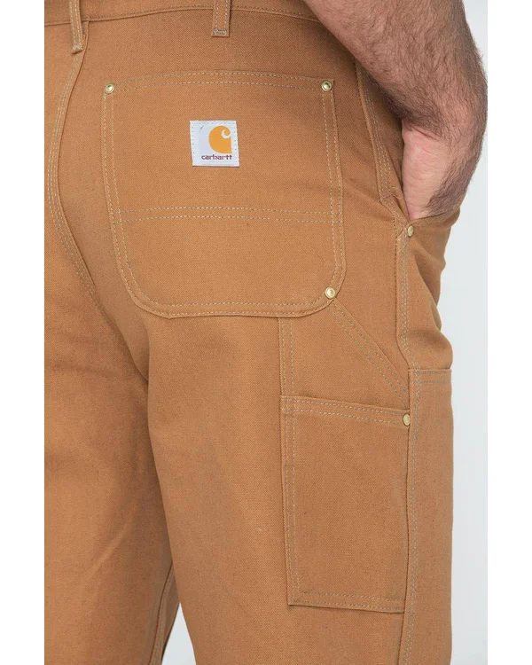 Men's Carhartt Double-Front Work Dungaree Brown