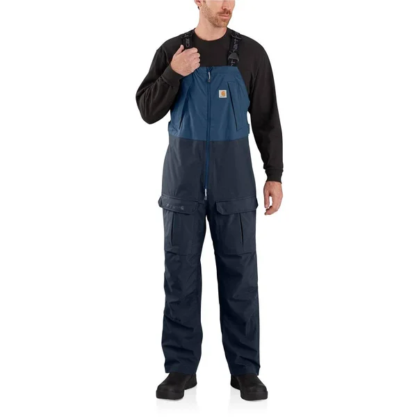 Carhartt Men's Storm Defender Force Midweight Bib Overall - Dark Blue/Navy, Small