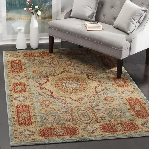 Safavieh Mahal MAH622C Navy - Red Rug 2&2x22 x 8& Runner