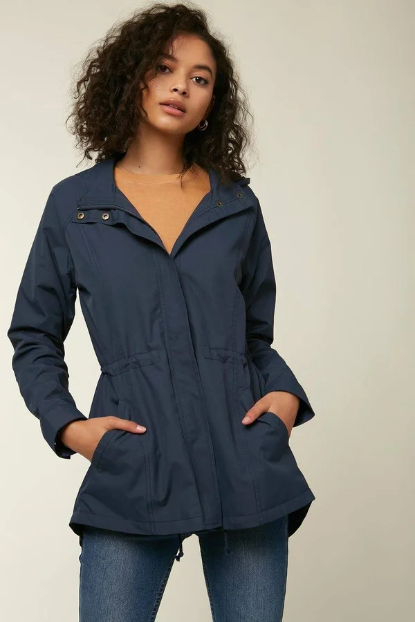 O&Neill Gayle Rain Jacket Women's Mood Indigo - L