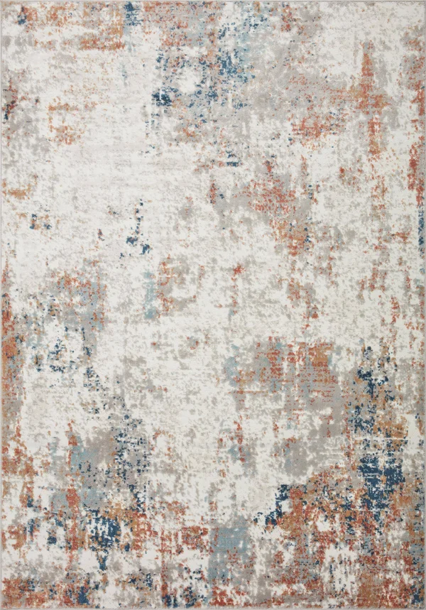 Loloi II Bianca BIA-03 Ivory Multi Rug - 6 ft 7 in x 9 ft 2 in