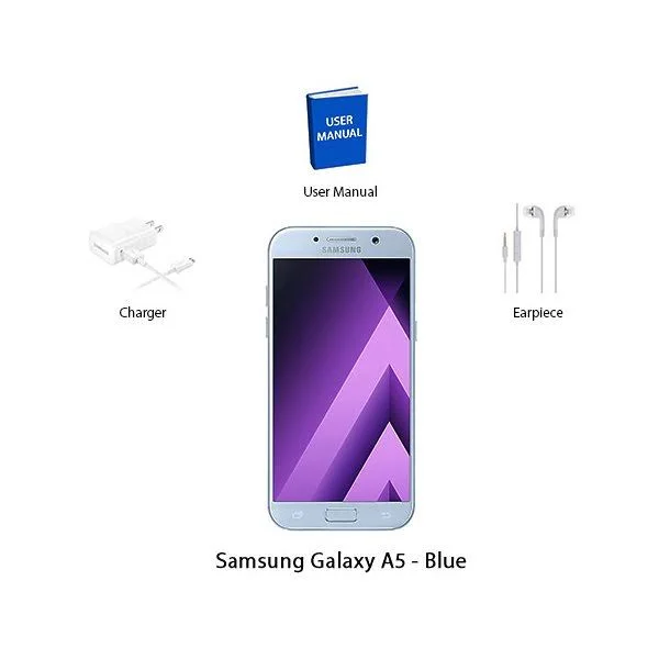 Samsung Galaxy A5 A520F-DS Smartphone (Unlocked, 2017 Version, Blue)