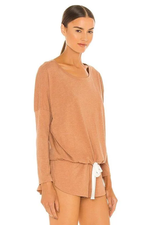 Eberjey Heather Slouchy Top Pecan