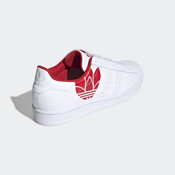 Adidas Superstar White/Scarlet