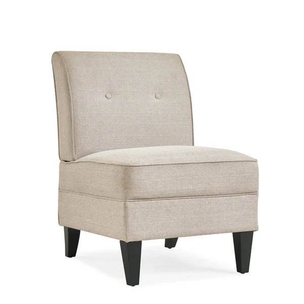Handy Living Courtney Oatmeal Linen Armless Chair